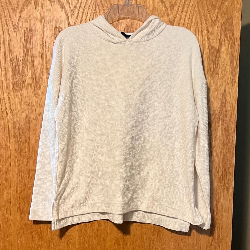 Alfani Cream Hoodie Sweatshirt